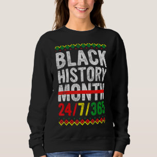 Retro Black History maand 247365 Afrikaanse grafis Trui