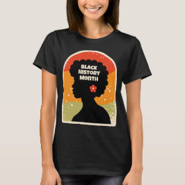 Retro Black History Maand African Woman T-shirt