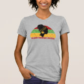 Retro Black History Maand African Woman T-shirt (Voorkant)