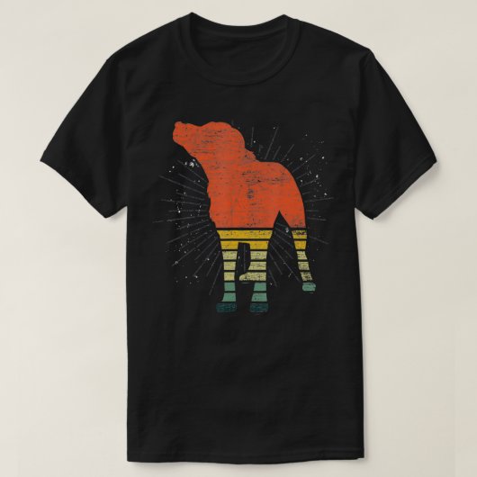 Retro Black Lab  T-shirt (Design voorkant)