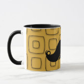 Retro Black Mustache Mok (Links)