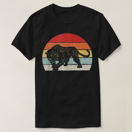 Retro Black Panther T-shirt (Design voorkant)