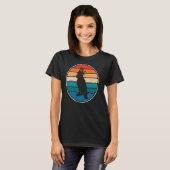 Retro Black Parrots Style Cute Parrot Bir T-shirt (Voorkant volledig)