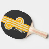 Retro Black Sun Loop met Naam Tafeltennisbatje (Zijkant)