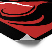 Retro Black Swan Poster (Hoek)