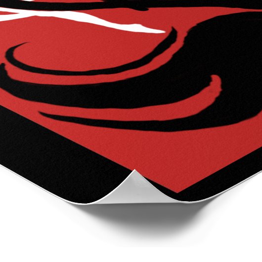 Retro Black Swan Poster (Hoek)