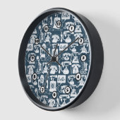 Retro Black Telephone Patroon (Hoek)