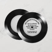 Retro Black Vinyl LP Record 100ste Verjaardagsfees Kaart (Voorkant / Achterkant)