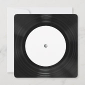 Retro Black Vinyl LP Record 55e verjaardagsfeestje Kaart (Achterkant)