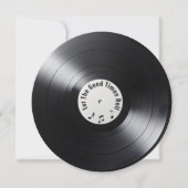 Retro Black Vinyl LP Record 60ste Verjaardagsfeest Kaart (Voorkant)
