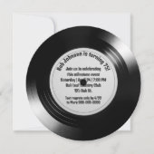 Retro Black Vinyl LP Record 75e Verjaardagsfeest Kaart (Voorkant)