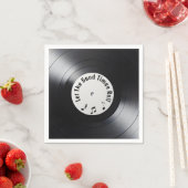 Retro Black Vinyl LP Record Servet (Insitu)