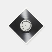 Retro Black Vinyl LP Record Servet (Hoek)