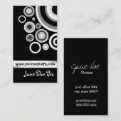 Retro Black Visitekaartje (Voorkant / Achterkant)