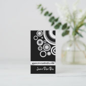 Retro Black Visitekaartje (Staand voorkant)