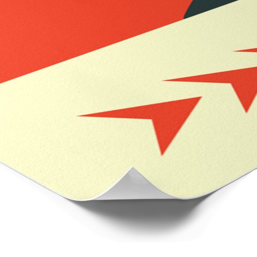 Retro Black vrijdag Poster (Hoek)