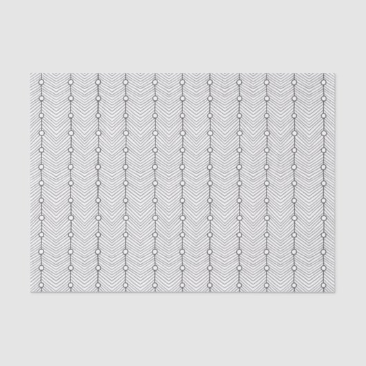 Retro Black & White Abstract patroon Tissuepapier (Voorkant)