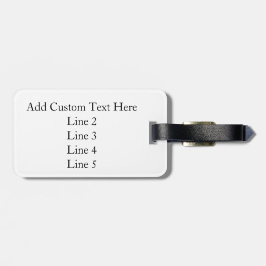 Retro Black/White Contrast Checkerboard Patroon Bagagelabel (Achterkant horizontaal)