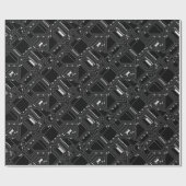Retro Black White Cool Computer Circuit Board Cadeaupapier (Vlak)