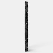 Retro Black White Cool Computer Circuit Board Case-Mate iPhone Case (Achterkant/links)