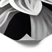 Retro Black & White Flower Poster (Hoek)