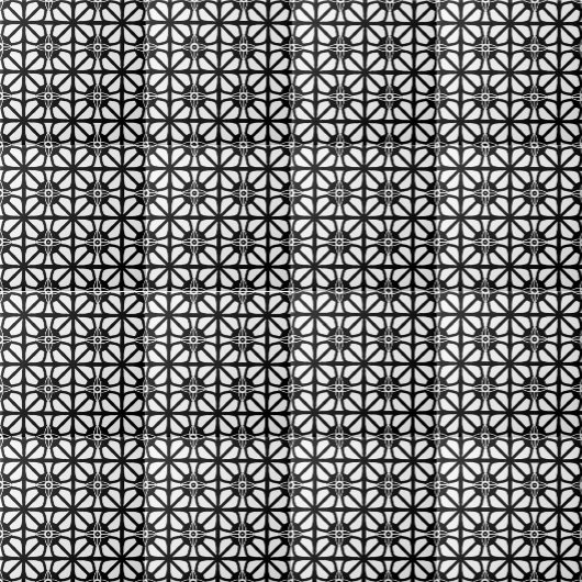 Retro Black White Geometric Lines Patroon Tegeltje