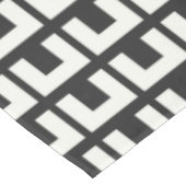 Retro Black White Geometric Mid Century Modern Tafelkleed (Gekanteld)