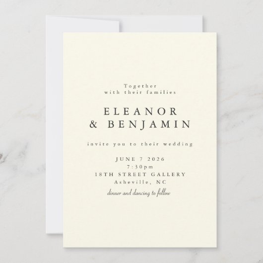 Retro Black White Geometric Tile Elegant Wedding Kaart (Voorkant)