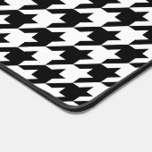 Retro Black White Hounds-tand Weaving Pattern Bureaumat (Hoek)