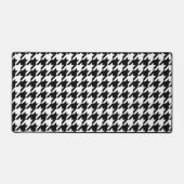 Retro Black White Hounds-tand Weaving Pattern Bureaumat (Voorkant)