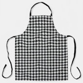 Retro Black White Houndstooth Weaving Patroon Schort (Voorkant)