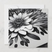 Retro Black & White Paper Flowers (Voorkant)