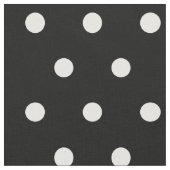 Retro Black White Polka Dots Pattern Craft Seft Stof (Close Up)