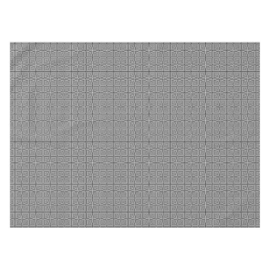 Retro Black White Squares Psychedelic Pattern Tafelkleed (Voorkant (Horizontaal))