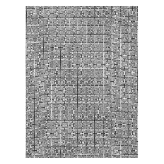 Retro Black White Squares Psychedelic Pattern Tafelkleed (Voorkant)