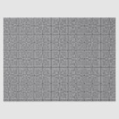 Retro Black White Squares Psychedelic Pattern Tissuepapier (Voorkant)