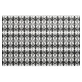 Retro Black White Triangle Diamond Squares Patroon Stof (Fat Quarter)