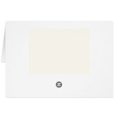 Retro Black White  Wedding Place Card (Achterkant Horizontaal)