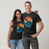 Retro Black zebra stijlvol zebra T-shirt (Unisex)