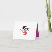 Retro Blackberry Stippen Uitnodiging Kaart (Achterkant)