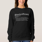 Retro Blacknificent Definition Afro African Black  Trui (Voorkant)