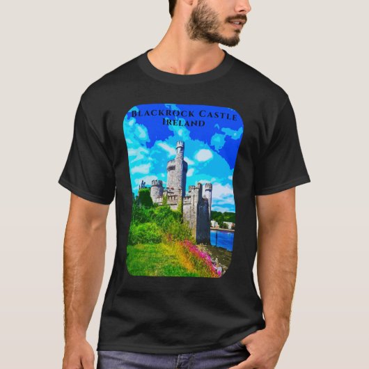 Retro Blackrock Castle Cork Ierland T-shirt (Voorkant)