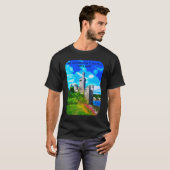 Retro Blackrock Castle Cork Ierland T-shirt (Voorkant volledig)