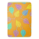 Retro Blad Patroon Badmat (Voorkant Verticaal)