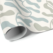 Retro bladeren & wijnstokken cadeaupapier (Rol Hoek)