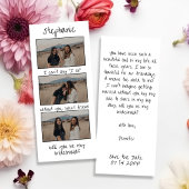 Retro Bladwijzer 3 Fotostrip Bruidsmeisje Voorstel Save The Date