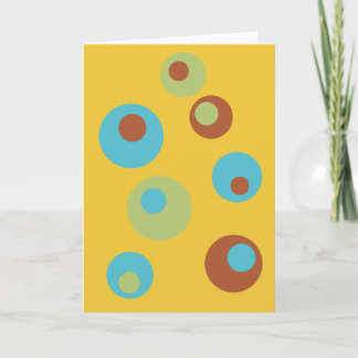Retro Blank Folded Greeting Card Kaart