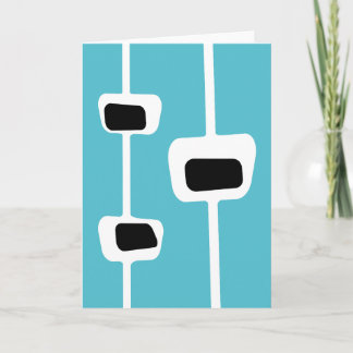 Retro Blank Folded Greeting Card Kaart