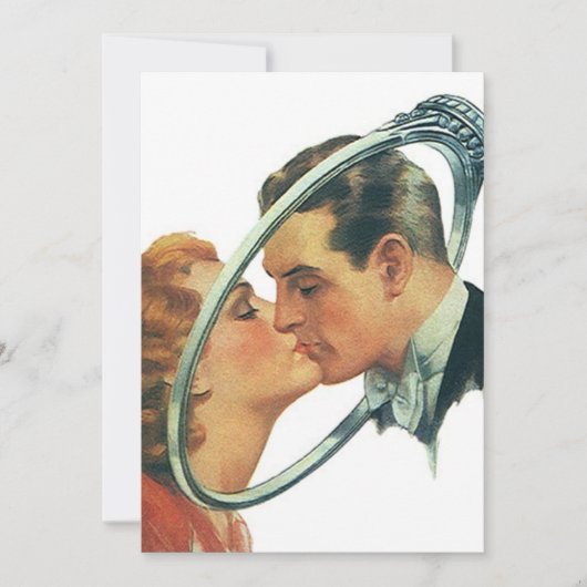 Retro Blank Verloving koninklijke partij Kaart (Voorkant)