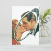 Retro Blank Verloving koninklijke partij Kaart (Staand voorkant)